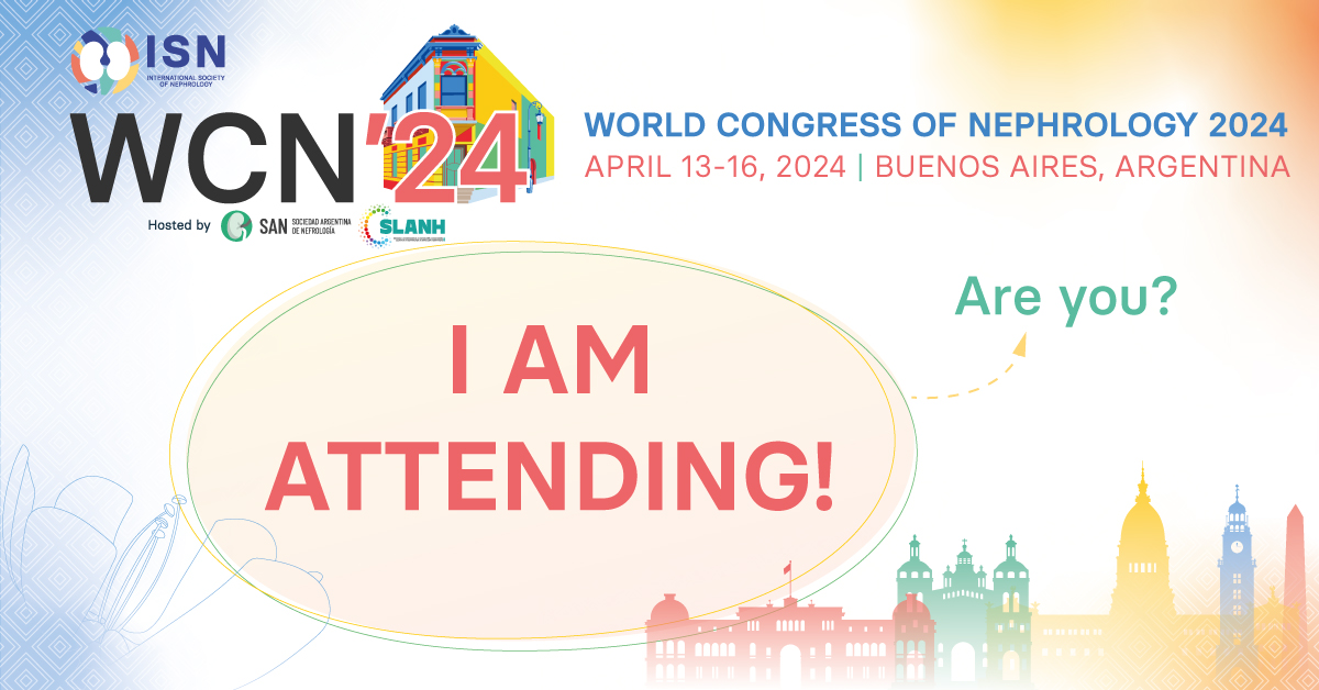 I am Attending WCN'24 World Congress of Nephrology 2024